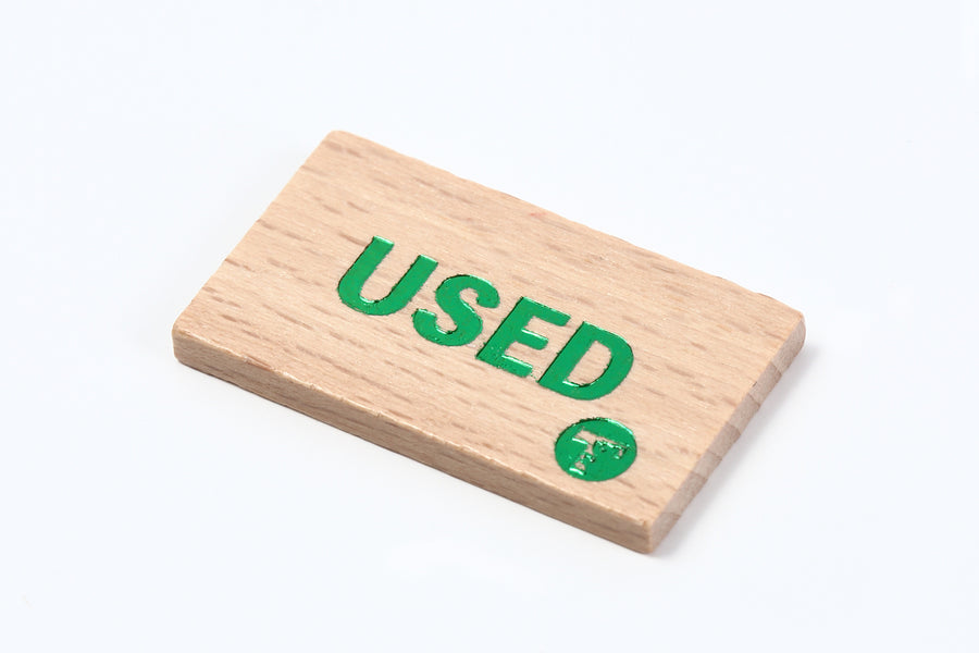 USEDマーカー(木製) 4枚入り 効果を使ったカードを分かりやすく！