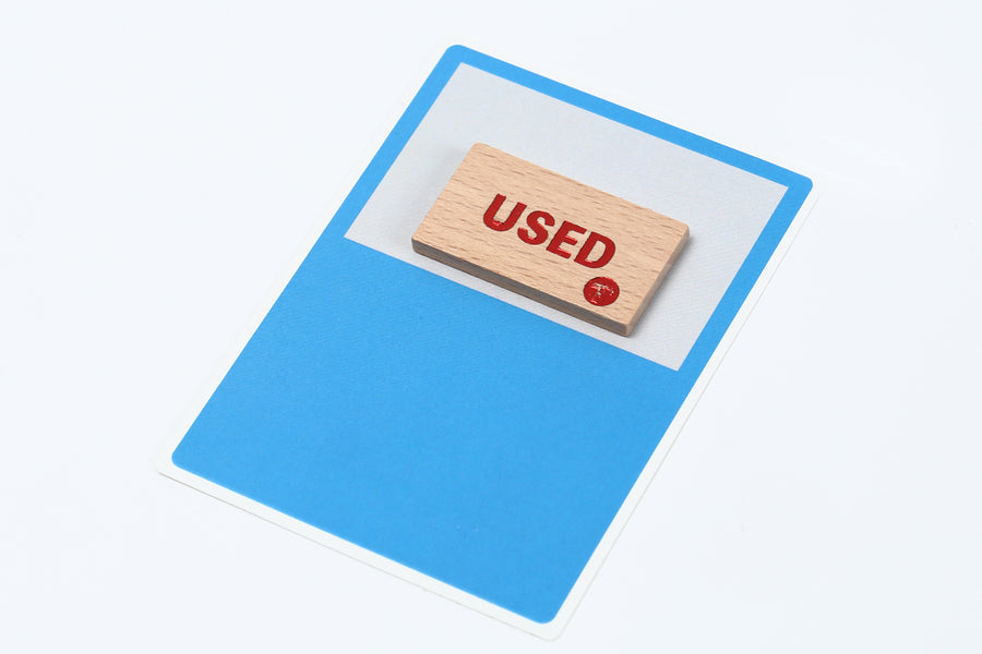 USEDマーカー(木製) 4枚入り 効果を使ったカードを分かりやすく ...